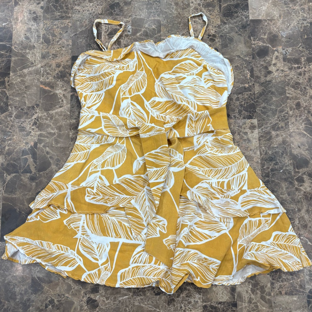 Mahina White and Yellow Dress